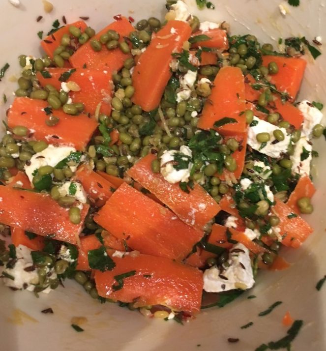 Carrot and Mung Bean Salad