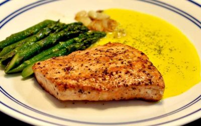 Salmon & Asparagus with Marinade