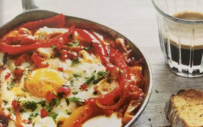 Baked Red Pepper and Chilli Eggs